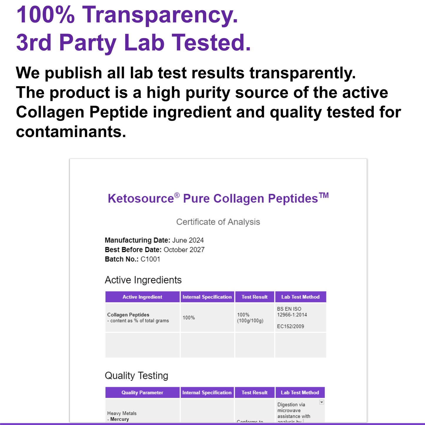 Peptides de Collagène Pur