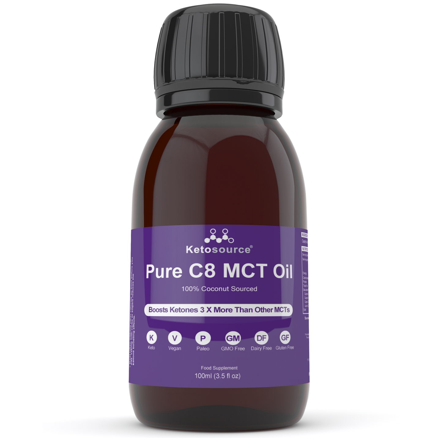 Huile Pure C8 MCT de Ketosource